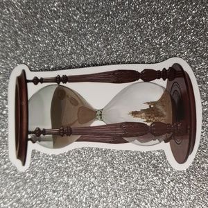 ART Hourglass waterproof Sticker sandcastle